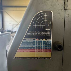 MÖSSNER Rekord SM/420 Metallbandsäge – Bild 3
