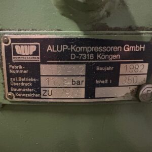 ALUP HL 500-350 EV Kolbenkompressor – Bild 3