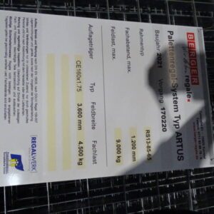 BERGER Artus Schwerlastregal / Palettenregal – Bild 6