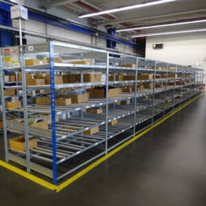 BITO Durchlaufregal mit Rollenbahnen – Bild 2