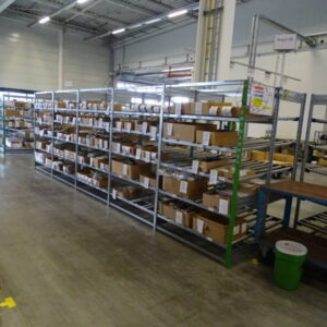 BITO Durchlaufregal mit Rollenbahnen – Bild 1