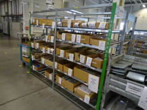 BITO Durchlaufregal mit Rollenbahnen