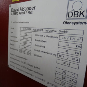 RESERVIERT - DAVID+BAADER Umluftofen – Bild 3