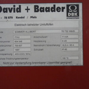 DAVID+BAADER Umluftofen – Bild 5
