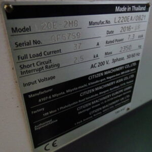 CITIZEN Langdrehautomat – Bild 7