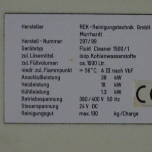 REK Teilereinigungsanlage – Bild 3