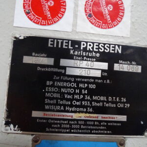 EITEL RP40 C-Ständer-Hydraulikpresse – Bild 5