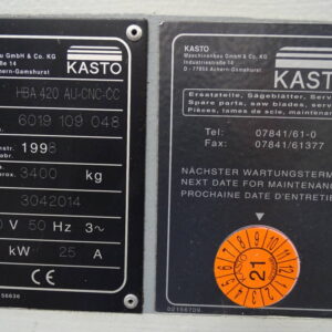 KASTO HBA 420AU-CNC-CC Horizontal-Rollenbandsäge – Bild 3