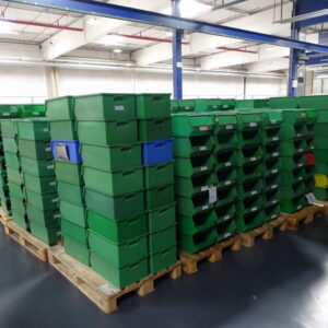 Palette SCHÄFER Sichtlagerkästen á 32 Stck. Typ 14/-2 grün – Bild 2