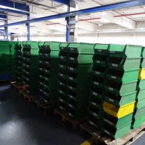 Palette SCHÄFER Sichtlagerkästen á 32 Stck. Typ 14/-2 grün – Bild 3