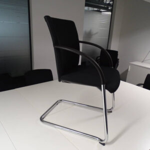 RESERVIERT! KÖNIG & NEURATH Freischwinger Bepsrechungsstuhl Besucherstuhl stapelbar – Bild 1