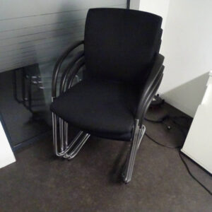 RESERVIERT! KÖNIG & NEURATH Freischwinger Bepsrechungsstuhl Besucherstuhl stapelbar – Bild 11