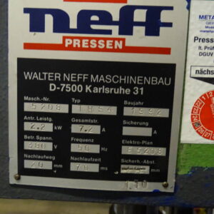 NEFF THS4 Hydraulikpresse – Bild 3