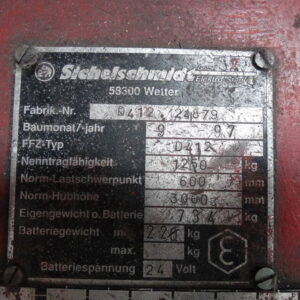 SICHELSCHMIDT P411 Elektro-Deichselhubwagen – Bild 5