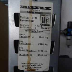 META Multipal-S Schwerlastregal – Bild 4