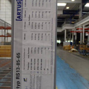 ARTUS RS 13-85-85 Schwerlastregal / Palettenregal – Bild 3