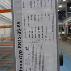 ARTUS RS 13-85-85 Schwerlastregal / Palettenregal – Bild 4