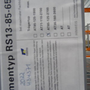 ARTUS RS 13-85-85 Schwerlastregal / Palettenregal – Bild 3