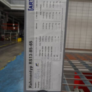 ARTUS RS 13-85-85 Schwerlastregal / Palettenregal – Bild 5