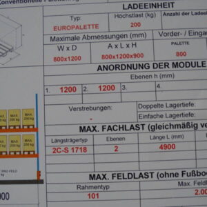 MECALUX Schwerlastregal / Palettenregal – Bild 6