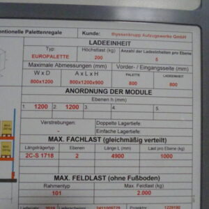 MECALUX Schwerlastregal / Palettenregal – Bild 5