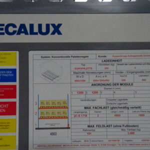 MECALUX Schwerlastregal / Palettenregal als Doppelregal – Bild 5