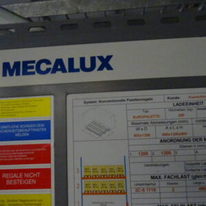 MECALUX Schwerlastregal / Palettenregal als Doppelregal – Bild 7