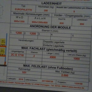MECALUX Schwerlastregal – Bild 6