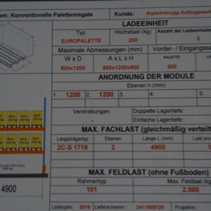 MECALUX Schwerlastregal / Palettenregal als Doppelregal – Bild 4