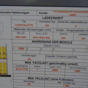 MECALUX Schwerlastregal / Palettenregal – Bild 7
