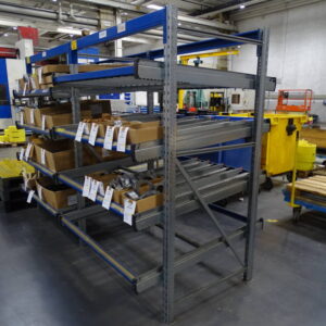 BITO Kommissionierregal mit Rollenbahnen – Bild 1