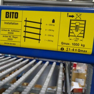 BITO Kommissionierregal mit Rollenbahnen – Bild 4