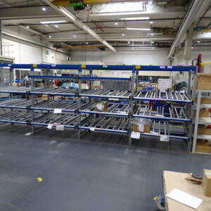 BITO Kommissionierregal mit Rollenbahnen – Bild 1