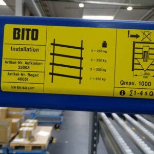 BITO Kommissionierregal mit Rollenbahnen – Bild 4