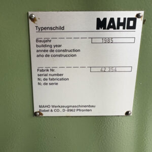 MAHO MH400E CNC-Fräsmaschine – Bild 5