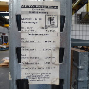 META Multipal Schwerlastregal / Palettenregal – Bild 5
