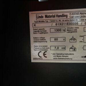 LINDE  K Hochregal- / Schmalgangstapler – Bild 9