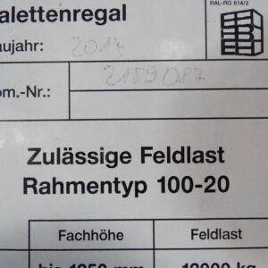 Schwerlastregal / Palettenregal – Bild 2