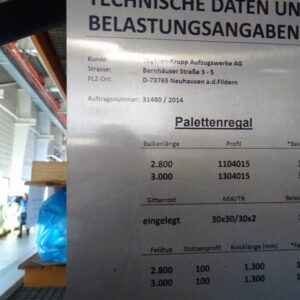 K-LOG Schwerlastregalsystem (Palettenregal) – Bild 7
