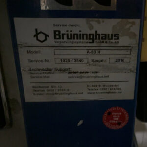 .BRÜNINGHAUS A-93N Umreifungsmaschine – Bild 2