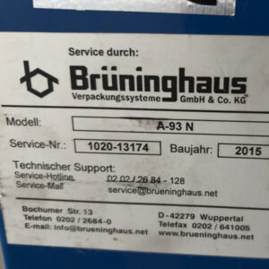 .BRÜNINGHAUS A-93N Umreifungsmaschine – Bild 4