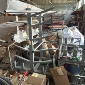 Kragarmregal zweiseitig, fahrbar – Bild 1