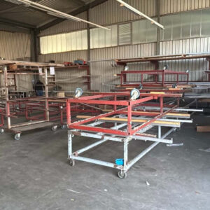 Konvolut Transportgestelle fahrbar (ggf. für Schrott Entsorger) – Bild 1