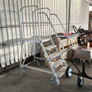 Günzburger Steigtechnik (MUNK) 50105 Podestleiter fahrbar 5 Stufen – Bild 1