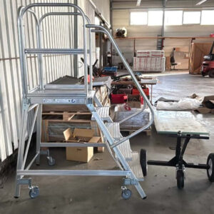 Günzburger Steigtechnik (MUNK) 50105 Podestleiter fahrbar 5 Stufen – Bild 2