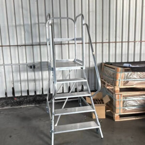 Günzburger Steigtechnik (MUNK) 50105 Podestleiter fahrbar 5 Stufen – Bild 6