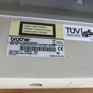 BROTHER Faxgerät, Typ: FAX-8360P – Bild 3